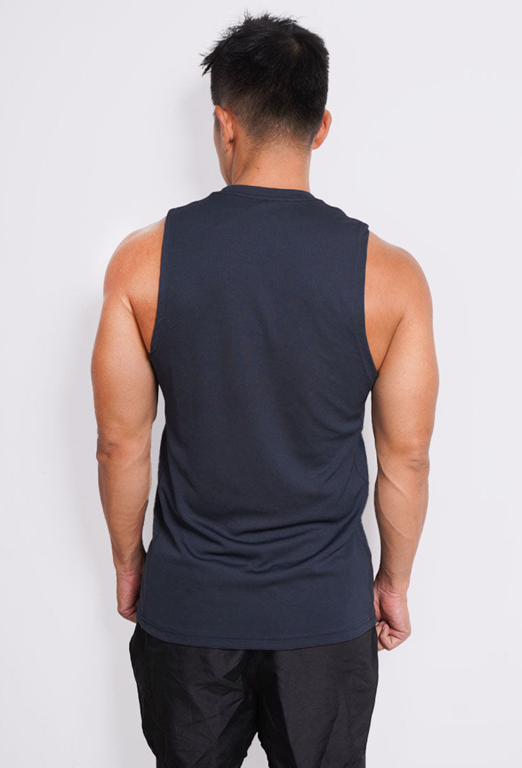 Td Active MS186 Sleeveless Kutung Running Jersey Polos Abu tua