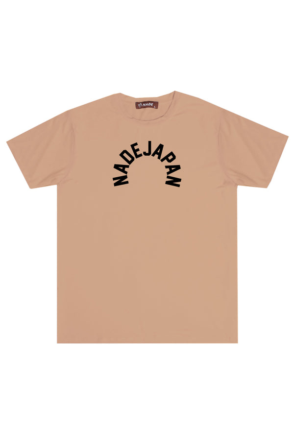 NTC85 kaos korea korean style aestetik tulisan abstrak nadejapan semicirc khaki