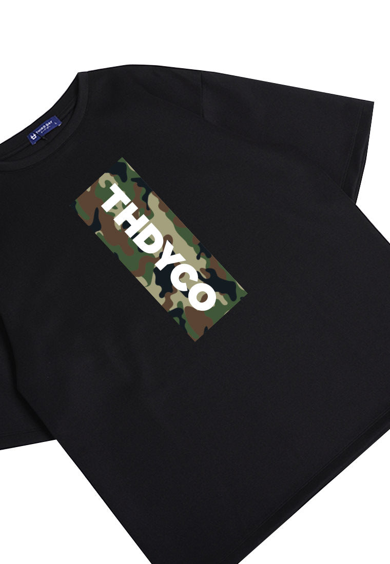 MTO38 kaos oversize army camo scuba bahan tebal kaos distro pria thdyco hitam