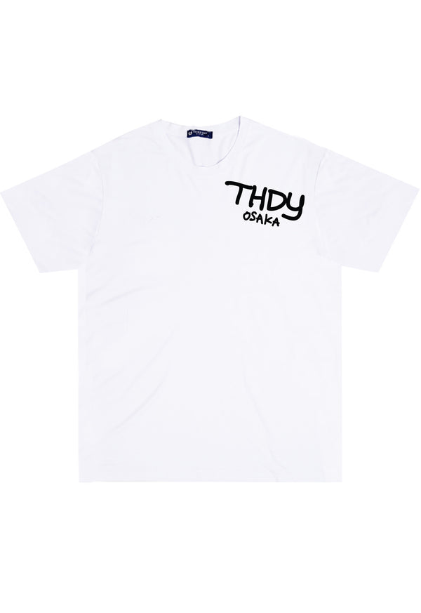MTO78 t shirt abstrak tulisan keren thdy osaka distro pria cowok instacool putih