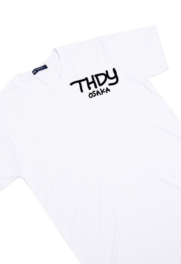 MTO78 t shirt abstrak tulisan keren thdy osaka distro pria cowok instacool putih