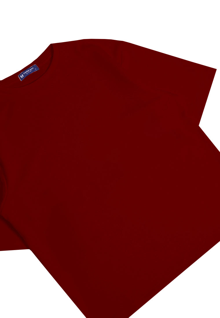 MTP01 kaos oversize rajut katakana back bahan tebal scuba distro cocok jepang merah maroon