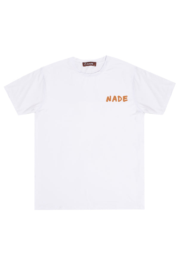 NTD06 kaos stretch anti kusut cepat kering distro pria "nade marker" putih