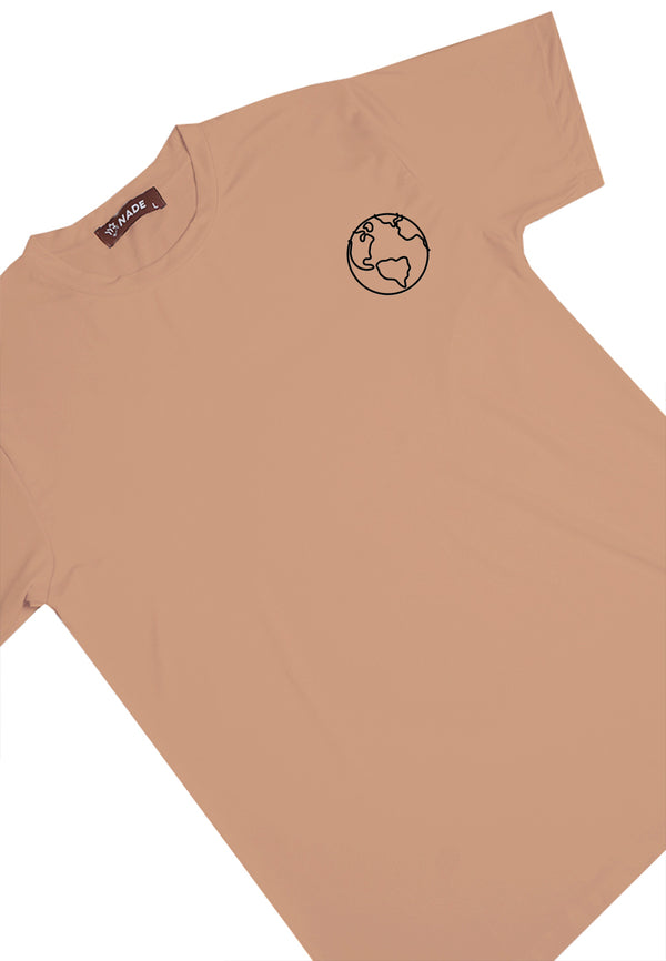 NTD16 kaos ringan anti stretch anti kusut cepat kering "earth" dakir khaki