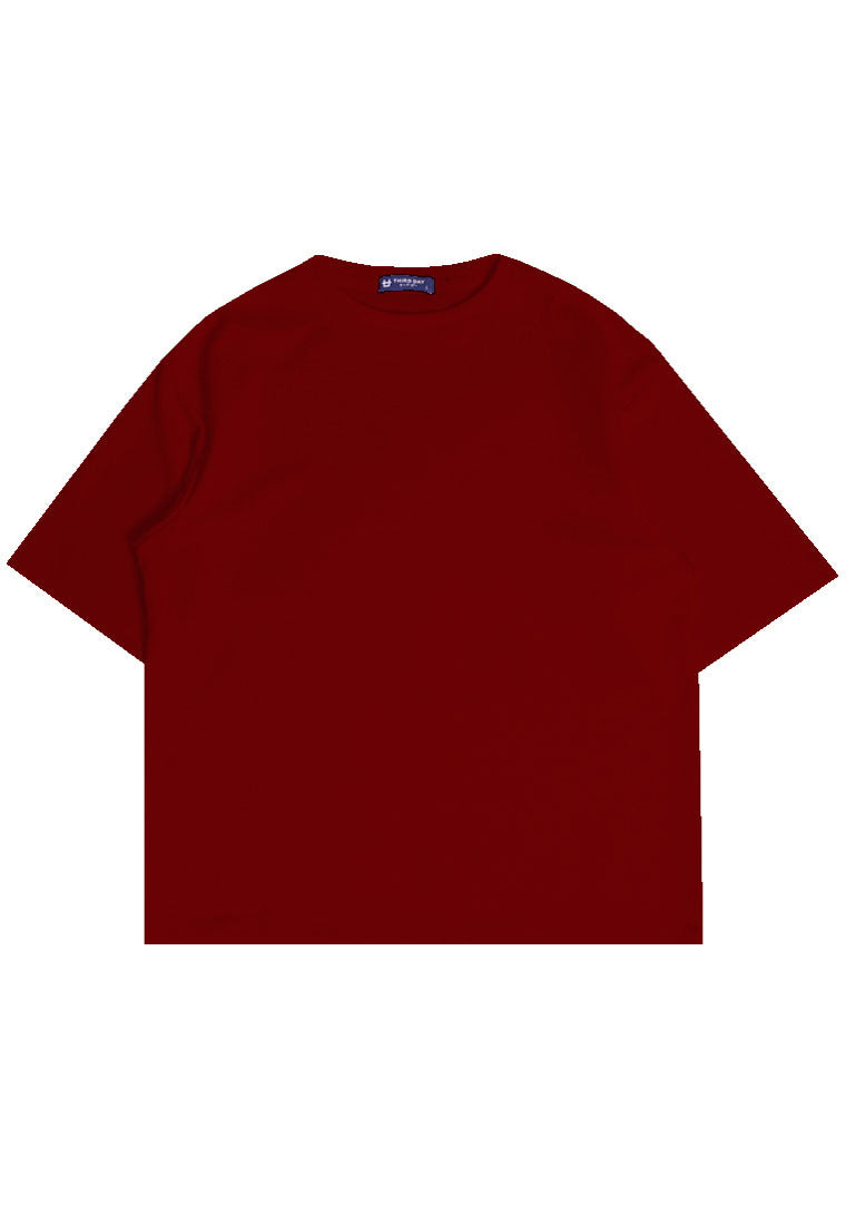 MTP24 kaos oversize gambar punggung belakang indonesia GARUDA pulau bahan scuba tebal pria merah maroon