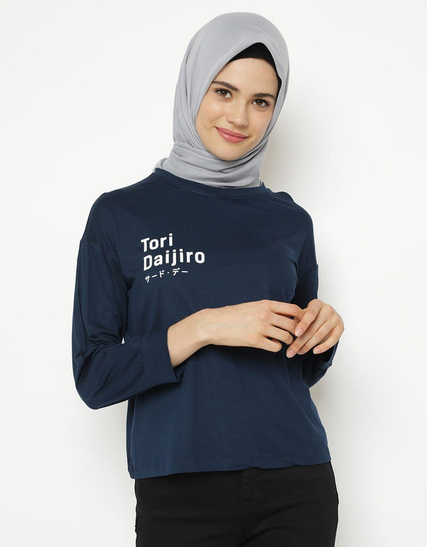 Third Day LTC37 lv tori daijiro navy kaos hijab ladies